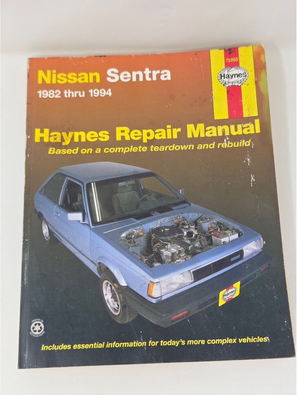 Haynes Nissan Sentra 1982-1994 Repair Manual Book 72050 Gasoline Models